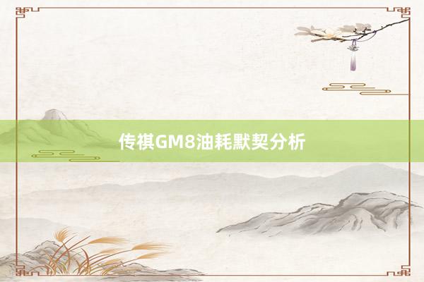 传祺GM8油耗默契分析